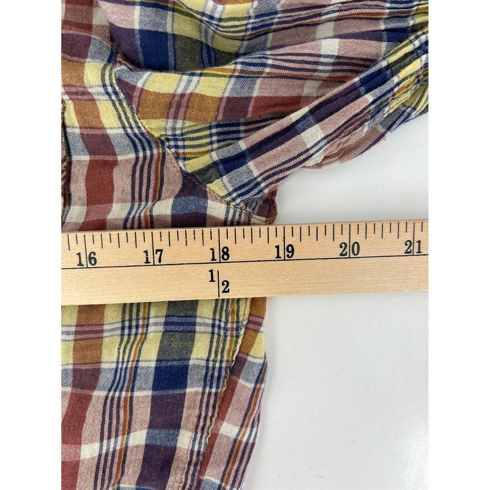 Salt Valley Western Plaid Pearl Snap Shirt M - Picture 6 of 8